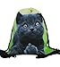 Produktbild Katze mit Mittelfinger Turnbeutel Rucksack
