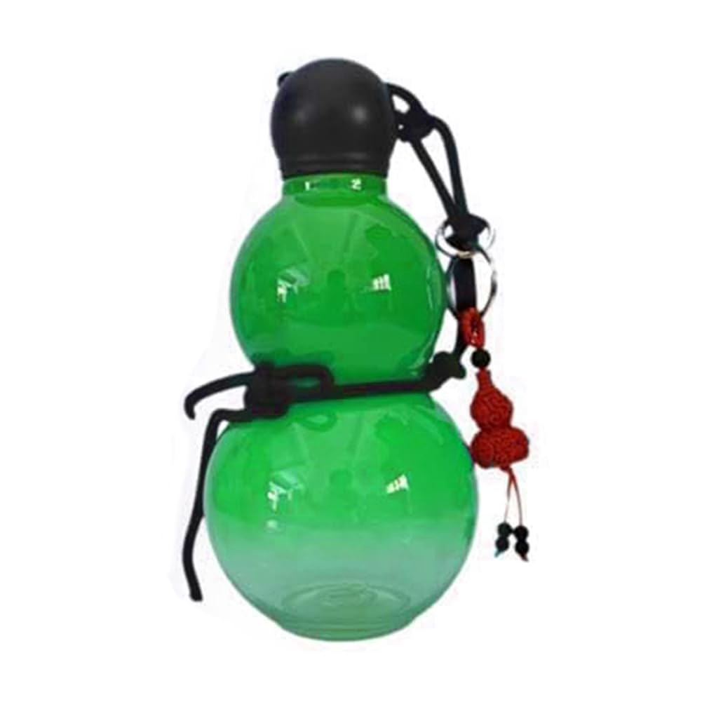 Osmond Chinese Retro-Inspired Gourd Water Bottle 800ML Gourd Water Bottle Gourd Sports Water Bottle Gourd Travel Water Bottle for Gym Green