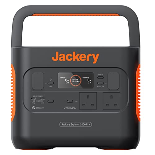 Jackery Explorer 2000 PRO, 2160WH Portable Power Station (Solar...