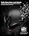 ILM Vintage Full Face Modular Motorcycle Helmet (Matte Black, L) and Bluetooth Headset with Hi-Fi System