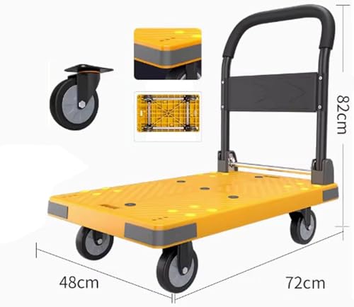Carretilla plegable resistente amarilla pequeña miniatura 2