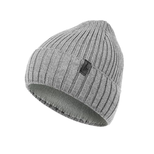 molti Kindermütze Kinder Fleece Gefüttert Merinowolle Warme Mütze,...