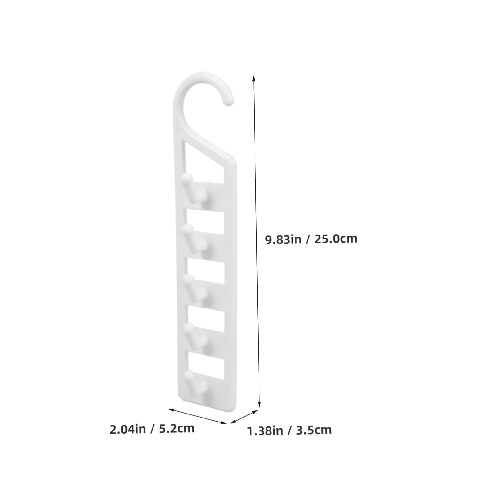 TIDTALEO 6Pcs Space Saving Multi Hangers for Closet Organizers Heavy Duty Plastic Hangers for Jeans Pants Shirts Versatile Dorm Storage Stylish Design