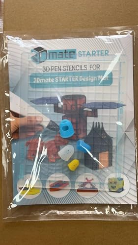 Miniatura 2 de 3dmate Starter - Alfombrilla Transparente Para Bolígrafo 3d 23x17 Cm Con Plantillas, Silicona Resistente Al Calor De Doble Cara, Accesorio Ideal Para Niños Y Adultos.