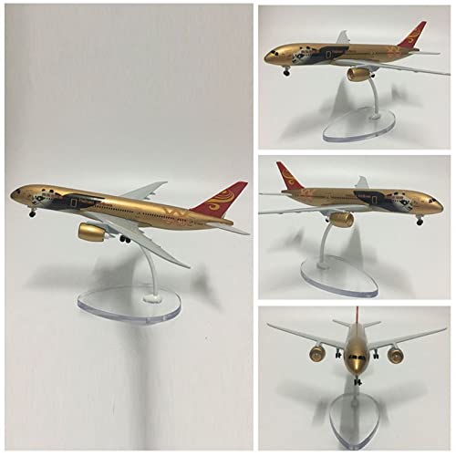 Modelo de avión Boeing B787 de colección en metal fundido a presión de 16 cm 2