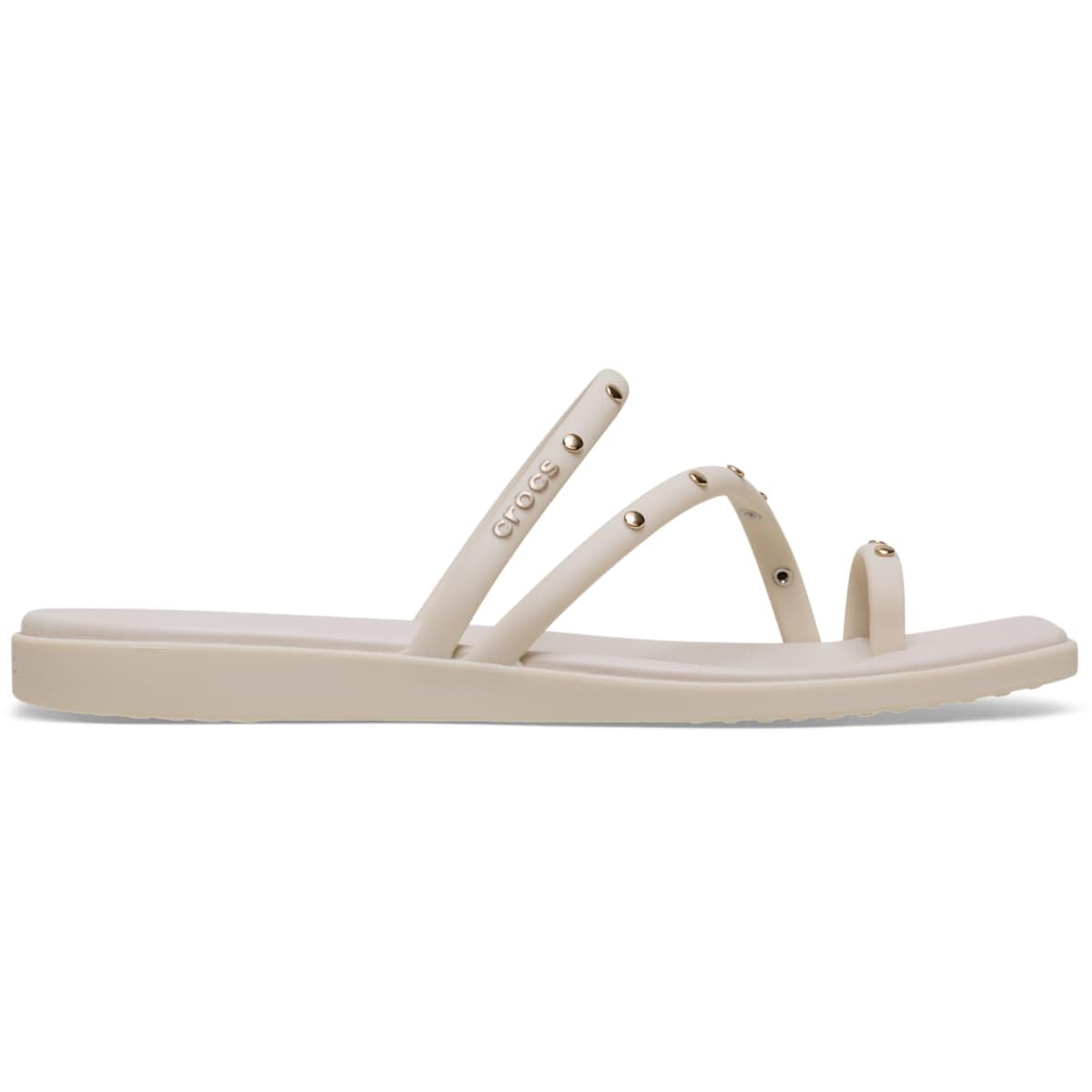 Crocs Women's Miami Toe Loop Sandals | Square Toe Flat | Flexible Straps | Croslite Foam Footbed
