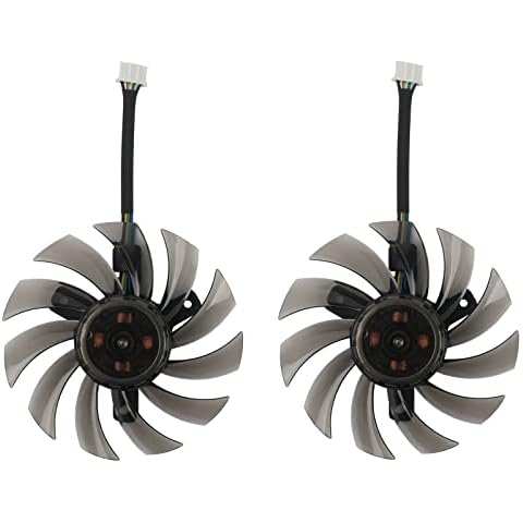 75mm GA81S2U DC 12V 0.38A 4Pin Cooler Fan Video Card Fan Replacement for Zotac GTX 970 Dual Fan Graphic Card (DIY Fan) Cover