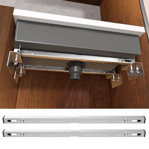 Undermount Sink Brackets Heavy Duty Adjustable Undermount Sink Support for Kitchen & Bathroom No Drill Sink Mounting Support Brackets Strong Load Bearing Design