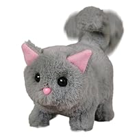 Bomefoi A Real Robot Cat - Plush Electronic Cat Robot Toy - Interactive Electronic Robotic Kitten for Toddler Boys Girls Children