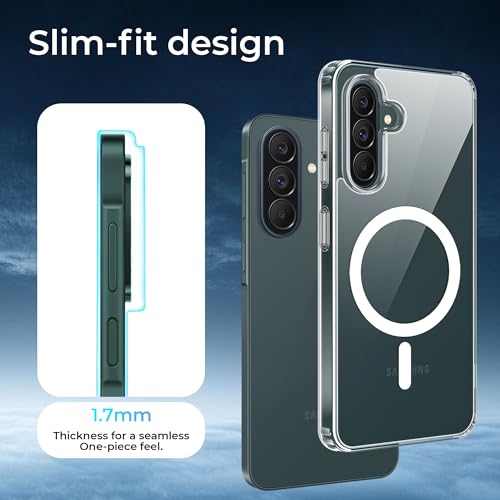 Image of A rtistque Clear Back Cover Case for Samsung Galaxy A37 5G | Compatible with Mag-Safe | Transparent Acrylic Armor | Shockproof TPU Protective Design | Samsung Galaxy A37 5G Back Cover - Transparent