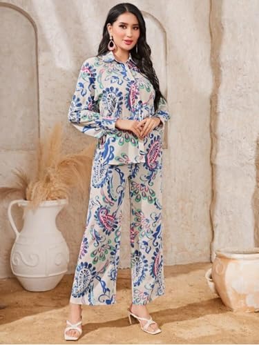 Dhruvi Trendz Womens Rayon Co-Ord Set Regular Fit Pajama Set, Large, White