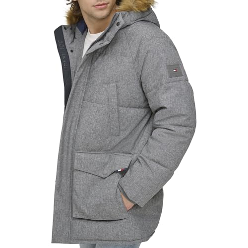 Image of Tommy Hilfiger Mens Quilted Snorkel Parka Coat