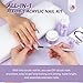 SAVILAND Acrylic Nail Kit Starter Set: Pink Nudes Clear Powder Liquid with Nail Brushes Files Forms Press On Nails for Beginners Home Salon Manicure DIY