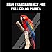 Samsill 100 Pack Transparent Printer Sheets, Projector Film, Clear Transparency Film for Laser Jet Printers, 8.5 x 11 Inch Sheets - Black Image Only,