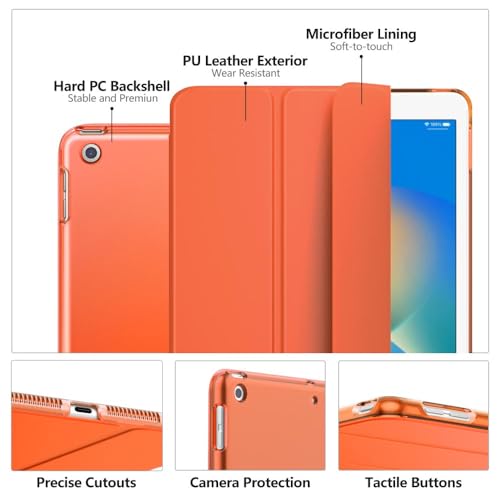 Image of Moko Smart Case for iPad 9th / 8th / 7th Generation Case 10.2 Inch, Orange