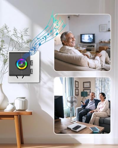 Image of Spromoce Wireless Doorbell for Home, 1000FT Long Range Door Bell without Wire for Office, IP55 Waterproof Cordless Remote Calling Bell with 6 Vibrant Light Modes, 38 Ringtone