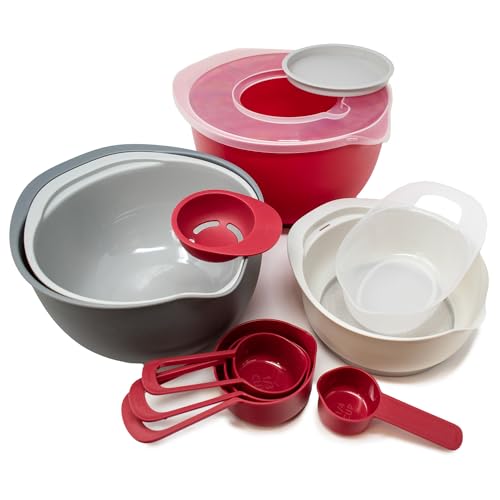 Set de 12 piezas de tazones y tazas medidoras Norpro miniatura 1