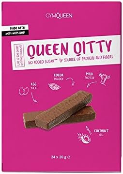 GymQueen Queen Qitty (24x20g) Chocolate, 24 Bars