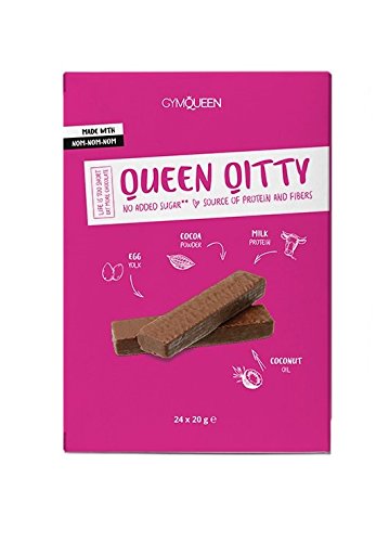 GymQueen Queen Qitty (24x20g) Chocolate, 24 Bars