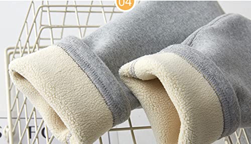 KAGAYD Toddler Girls Cotton Fleece Lined Warm Ankle Leggings Stretchy Basic Full Length Pants for Winter3