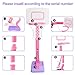 Toddler Girl Basketball Hoop Indoor Pink Adjustable Mini Basketball Goal with Ball Pump for Outdoor Poolside Toys Backyard Game Outside Basketball Toy for Kids Age 3-5 6 7 4-8 Birthday Gift