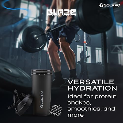 Solpro Blaze Shaker Bottle 125g Black - Image 4