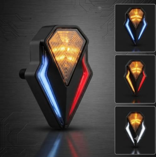 Image of Bike Universal Motorcycle LED Indicator Light | Multicolor Front & Rear Turn Signal Blinker | Bright LED Sequential Style Indicator | Stylish Bike Lighting Accessory Avenger 220 Cruise
