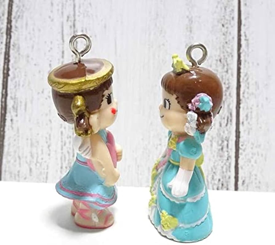 Amazon.co.jp: 1371 2点セット ペコちゃん チャーム 約4.8cm