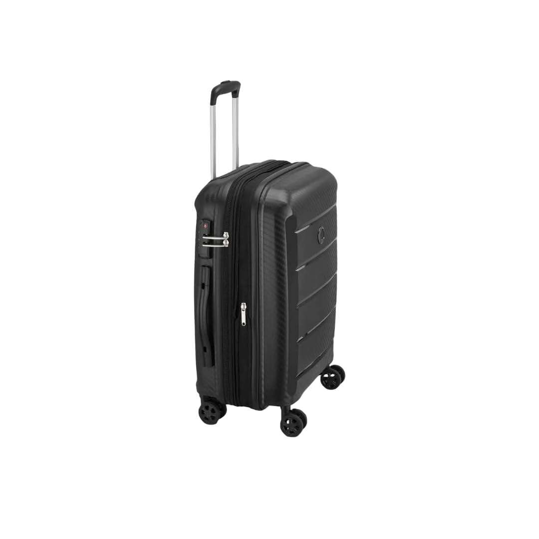 DELSEY trolley cabina rigido 55X40X20 cm Espandibile 4 ruote BINALONG - Nero