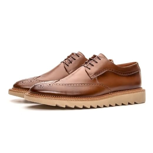 Sapato Oxford Casual Derby Couro Sola Borracha Tratorada Ajuste Cadarço Palmilha Anatomica Tamanho:38;Cor:Marrom;Gênero:Masculino;Departamento BS:Esporte