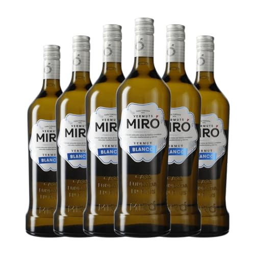 Vermut Casalbor Miró Blanco Botella Misil 1 L (Caja de 6 Botella Misil de 1 L)