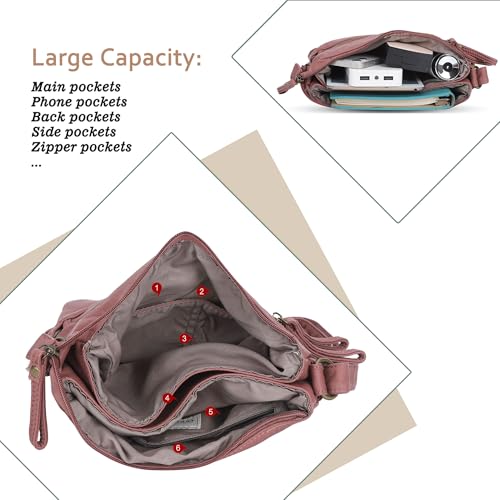 Image of Angel Kiss Small Shoulder Bag for Women Crossbody Purses and Handbags Multi Pockets Hobo Bags