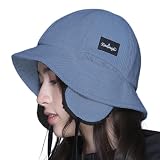 [ネームレスエイジ] バケットハット 全3色 コーデュロイ 3WAY 耳あて付き NAMA-301 ブルー L スノーボード スキー スノボ バケハ 帽子 ぼうし キャップ 防寒 メンズ レディース