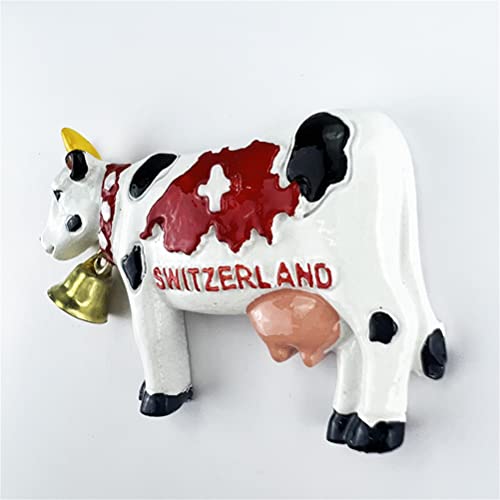 Imán decorativo de refrigerador estilo vaca 3D miniatura 4
