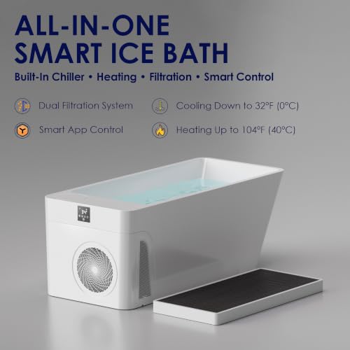Image of Deeptime Gen3 Cold Plunge Tub with Chiller Smart Ice Bath 32F-104F
