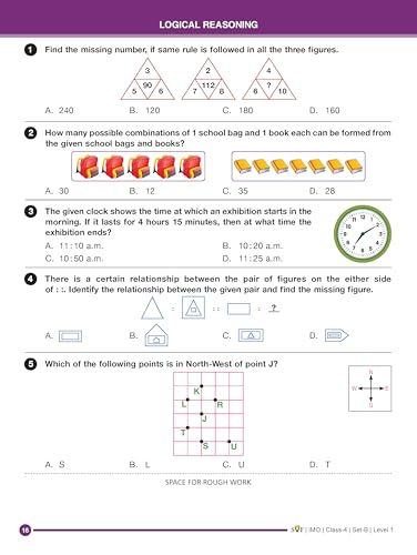 Image of MTG IMO Olympiad 10 Previous Years Papers Class 4 Mathematics (2025-2021 Set A & B) - Model Test Papers with 24 Sample OMR Sheets | PYQ Book For SOF Olympiad 2026-27 Exam
