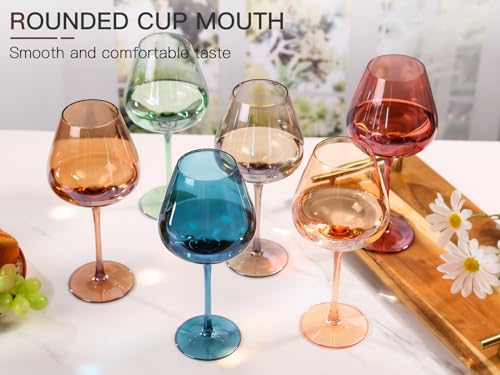Colored-Red-Wine-Glasses-Set-of-6-Hand-Blown-18oz-Colored-Crystal-Burgundy-Wine-Glasses-Colored-Lead-Free-Non-Fading-Colorful-Party-Wine-Glasses-Set Colored Red Wine Glasses Set of 6 Hand Blown 18oz Colored Crystal Burgundy Wine Glasses Colored Lead Free Non Fading Colorful Party Wine Glasses Set