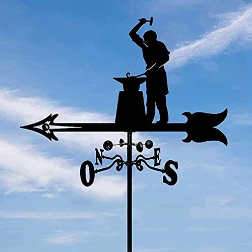 Girouette pour la maison au jardin : indicateur de direction du vent pour toit