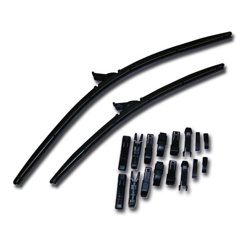 TuningPros WBU-15-15 Multiple Adapter Bracketless Windshield Wiper Blade, 15