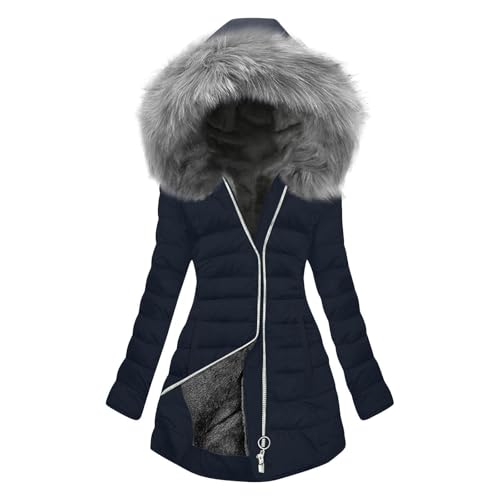 Manteau femme hiver chaud contre le vent veste polaire longue slim