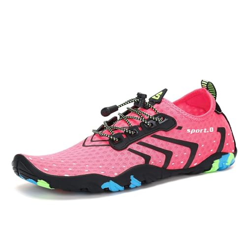 Image of SAGUARO Water Shoes for Women - Barefoot Quick-Dry Aqua Sock, Lightweight, Breathable for Swimming, Beach and Outdoor Activities Size 5.5-10.5