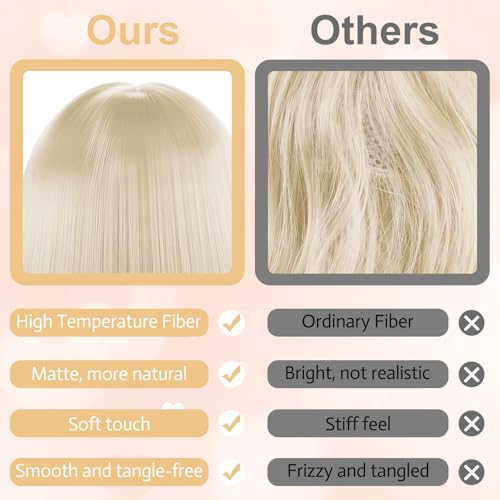 Image of PLULON Blonde Bob Wig and Sunglass Set, Neon Short Bob Wig Sunglass Pack Costume Colorful Cosplay Wig Hairpieces for Bachelorette Neon Party Favors, Halloween Decorations