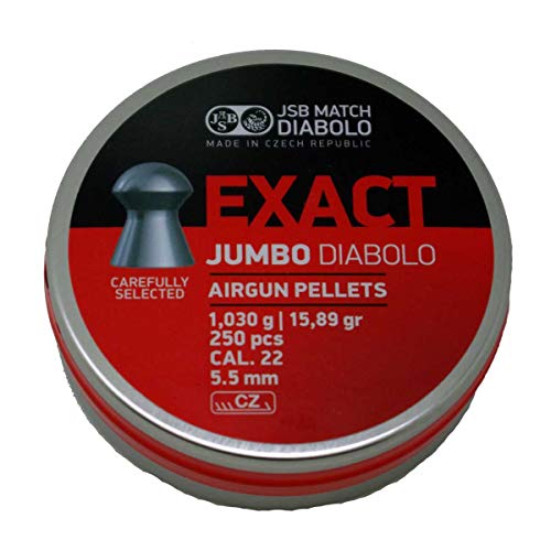 JSB 546247-250 Jumbo Exact Air Gun Pellets .22 Cal, 15.89 Grains, 250ct