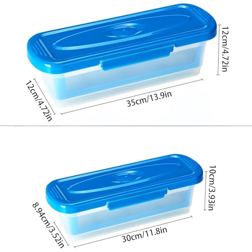 Cuenco para empanar de 2 piezas con tapa y bandeja multifuncional para cocina de hogar y restaurante 7