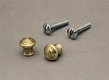 Piano Desk Knobs Solid Brass with Screws - 1 Pair - Furniture Repair
