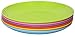 Melange 6-Piece  Melamine Dinner Plate Set (Solids Collection ) | Shatter-Proof and Chip-Resistant Melamine Dinner Plates | Color: Multicolor