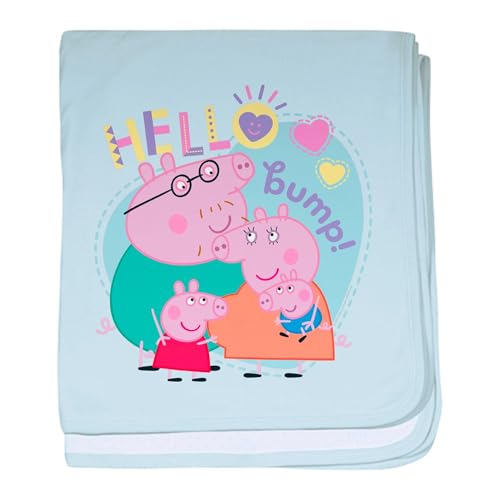 CafePress Peppa Pig: Hello Bump Baby Blanket, Super Soft Newborn Swaddle