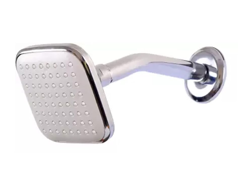 INDOROX Moderated White Showers 4x4 inch wall overhead full Body shower wall Mounted with 9 inch Round showers ARM/Rod (B0CD47J5P7) Amazon Price History, Amazon Price Tracker