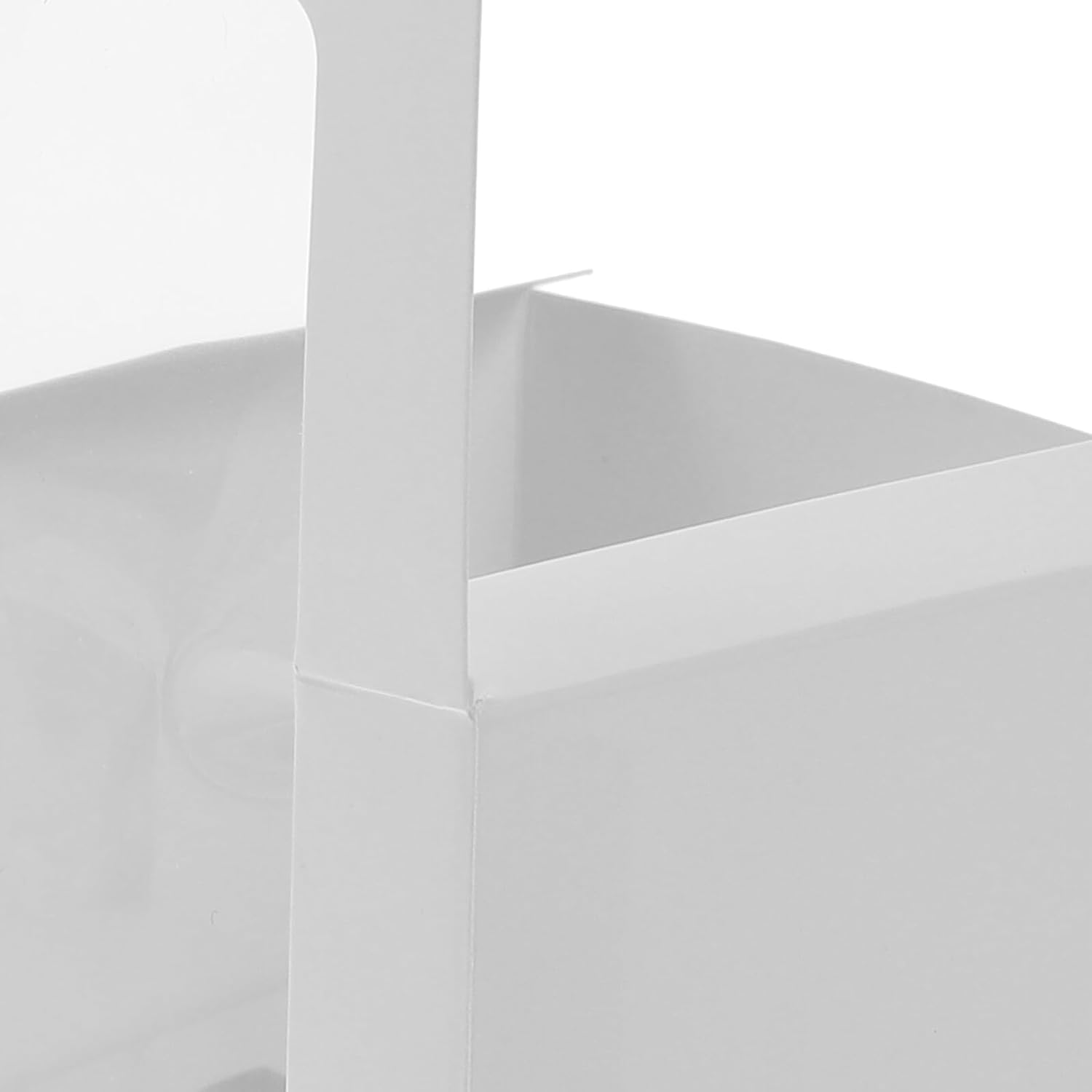 20pcs Window Cupcake Boxes Small Paper Food-grade Individual Wrapping Boxes for Bakery Candy Packaging and Dessert Presentation