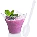 Tosnail 4oz Triangular Dessert Appetizer Tumbler Cups Plastic Disposable Cups - 50 Pack